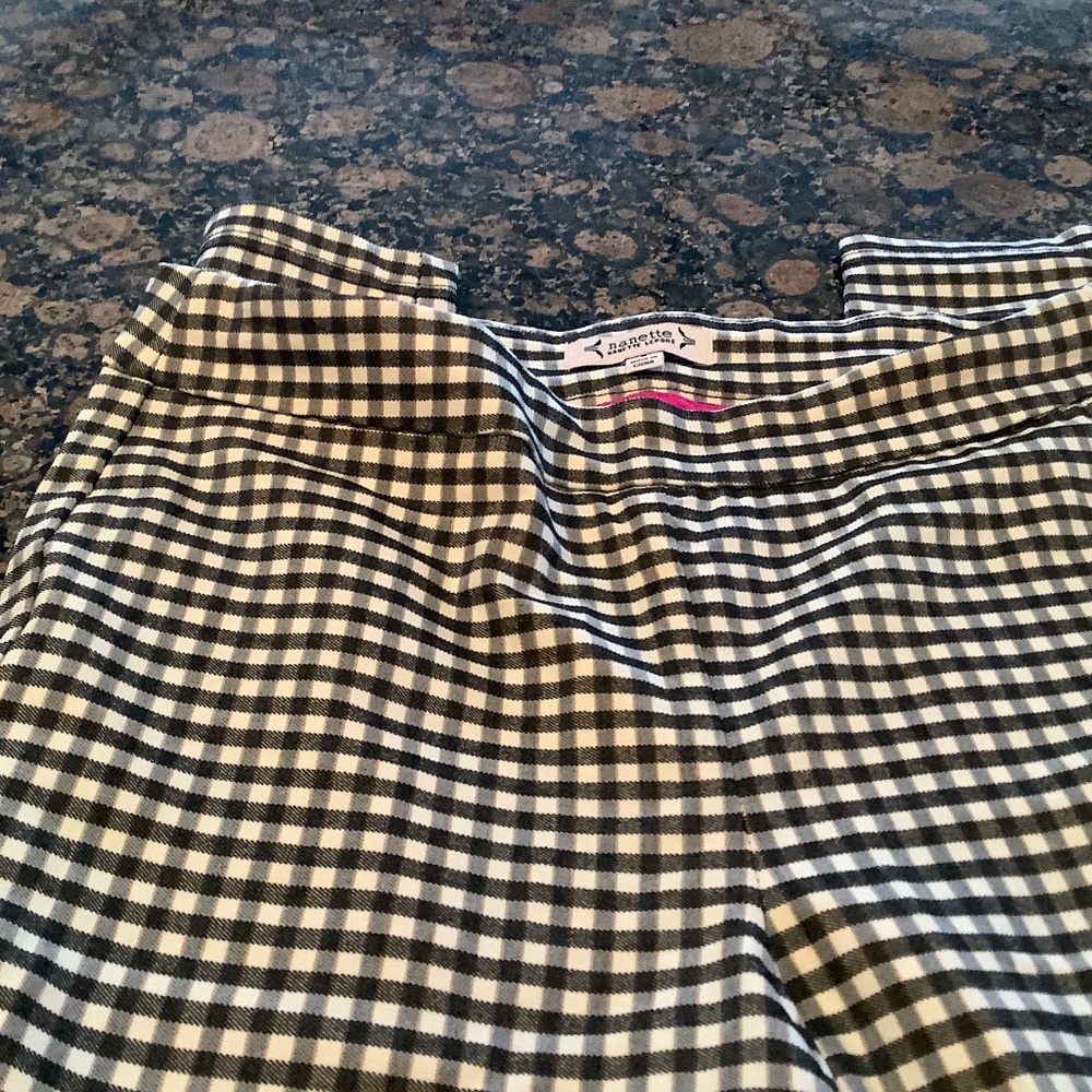 Nanette Pants Size Small Black/White NWT
